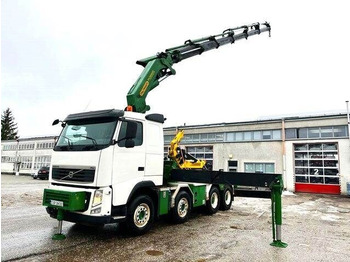 Dropside/ Flatbed truck, Crane truck Volvo FH 540 FLY JIB WINCH 5th: picture 1