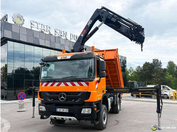 Crane truck Mercedes-Benz Actros 1841 AK 4x4 Hiab 288E-7 Crane Kipper: picture 4 Crane truck Mercedes-Benz Actros 1841 AK 4x4 Hiab 288E-7 Crane Kipper: picture 4