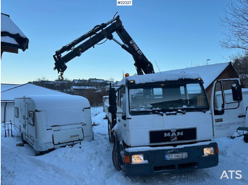 Crane truck MAN 14 224 LC kranbil m / 7 t/m kran og to sett dekk. Lav km stand. SE VIDEO: picture 4