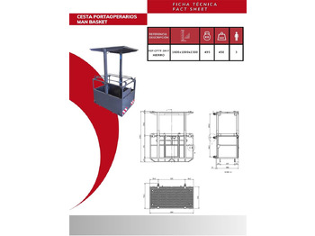 New Attachment for Loader crane Iron suspended man basket for tower cranes CPTT-3H-F: picture 3 New Attachment for Loader crane Iron suspended man basket for tower cranes CPTT-3H-F: picture 3