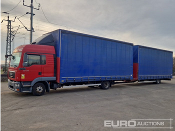 Curtainsider truck MAN TGL 8.220