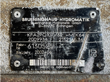 Hydraulic pump for Truck BRUENINGHAUS HYDROMATIK HYDRAULIC PUMP KFA2FO107: picture 3 Hydraulic pump for Truck BRUENINGHAUS HYDROMATIK HYDRAULIC PUMP KFA2FO107: picture 3