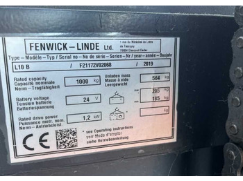 Stacker Linde L10B: picture 4