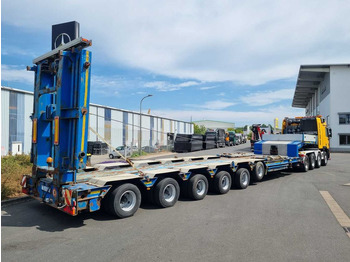 Low loader semi-trailer Goldhofer STZ-H6-57/80A Teleskop-Tieflader Waggontransport: picture 3