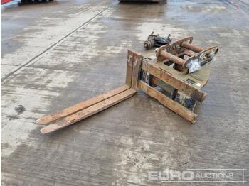 Forks for Excavator Prodem Pallet Forks 65mm Pin to suit 13 Ton Excavator: picture 1