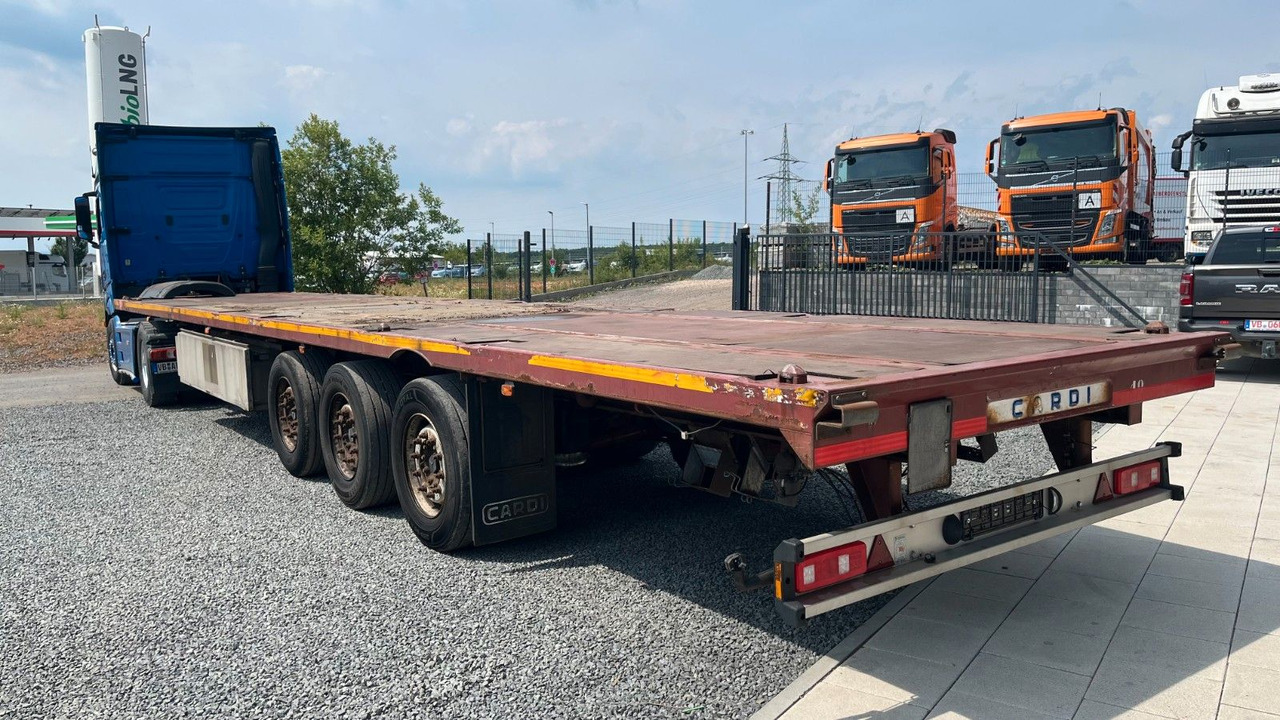 Cardi Plattform Auflieger Twistlock Lenkachse - Dropside/ Flatbed semi-trailer: picture 3 Cardi Plattform Auflieger Twistlock Lenkachse - Dropside/ Flatbed semi-trailer: picture 3
