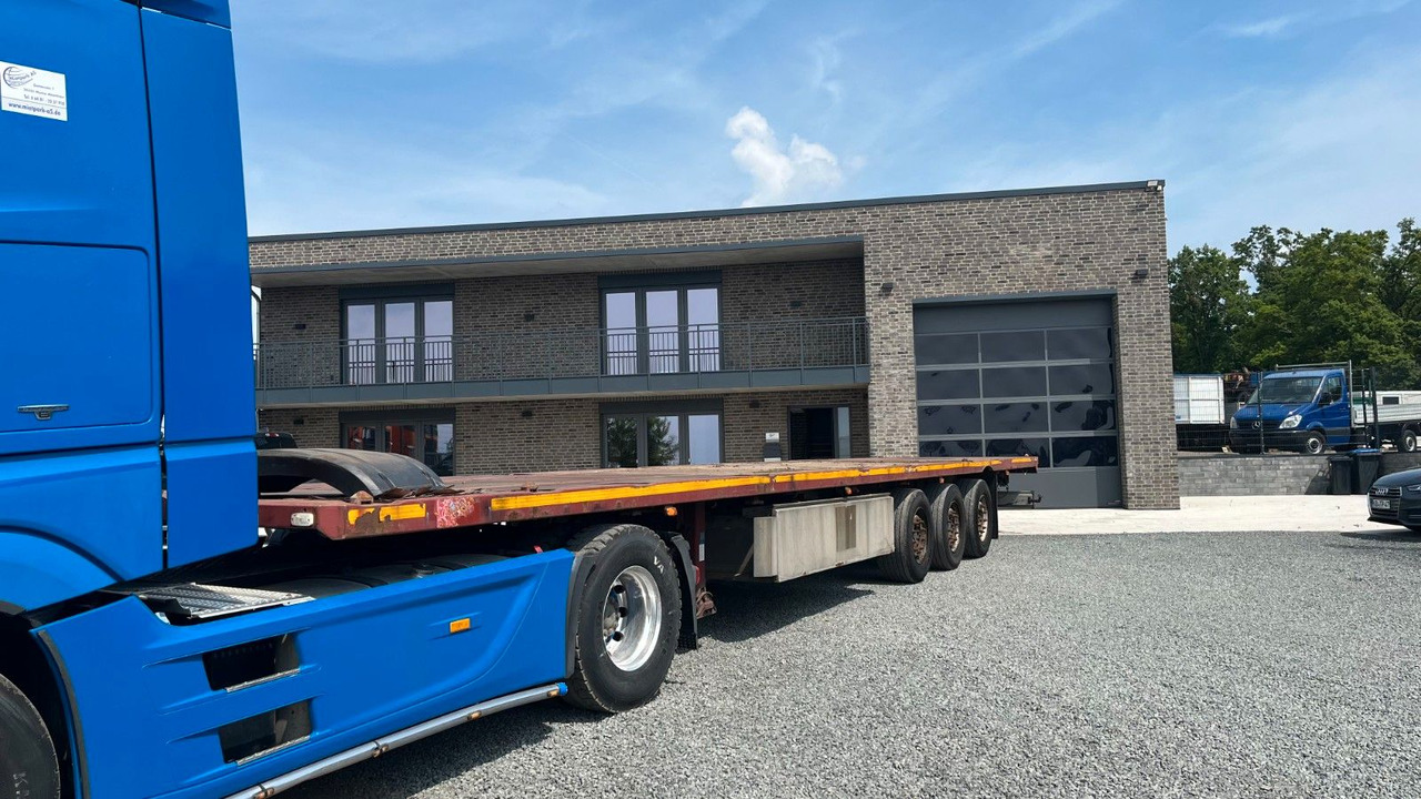 Cardi Plattform Auflieger Twistlock Lenkachse - Dropside/ Flatbed semi-trailer: picture 1 Cardi Plattform Auflieger Twistlock Lenkachse - Dropside/ Flatbed semi-trailer: picture 1