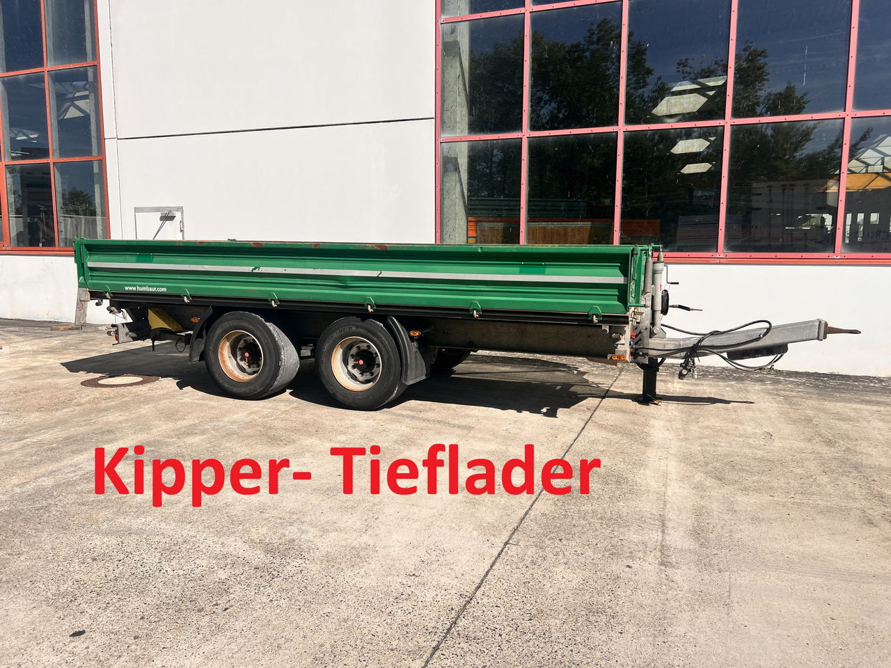 Humbaur HTK 135524 14 t Tandemkipper- Tieflader, Breitbereifung - Tipper trailer: picture 1 Humbaur HTK 135524 14 t Tandemkipper- Tieflader, Breitbereifung - Tipper trailer: picture 1