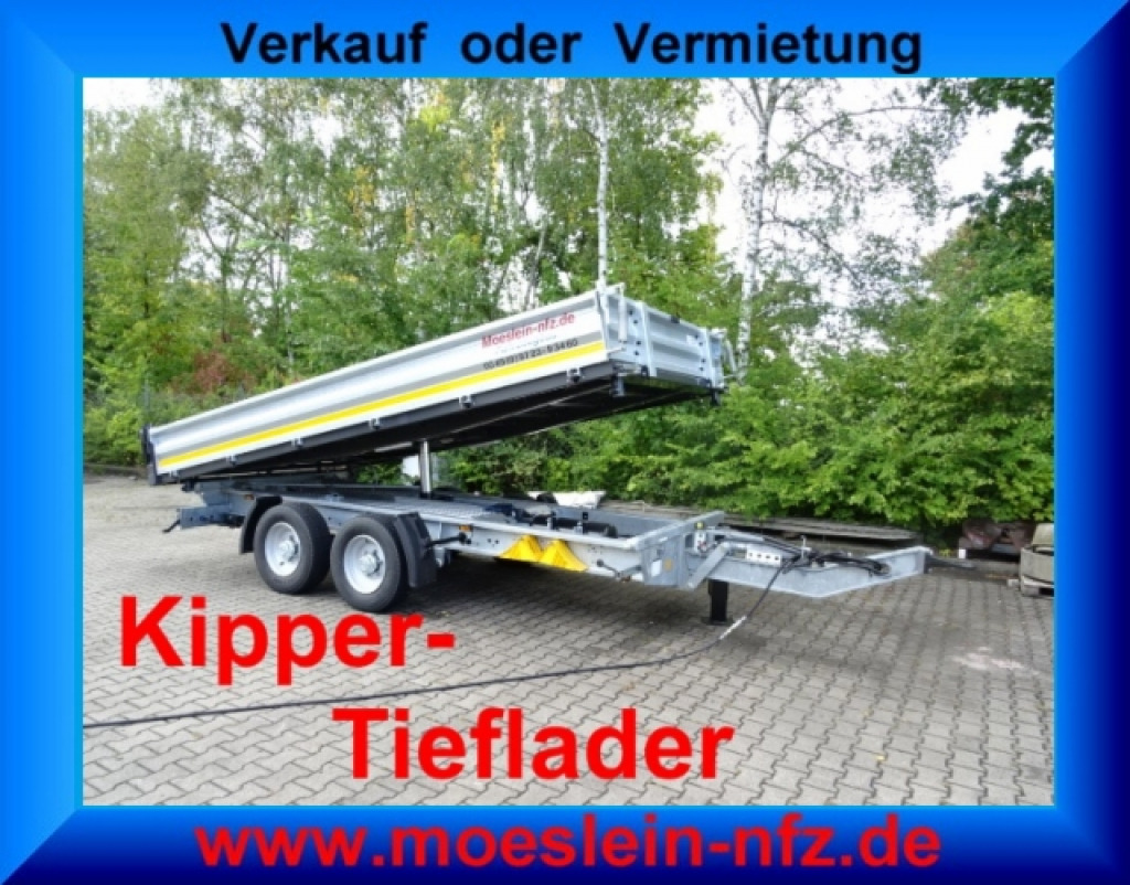 Möslein TTG 11 Verzinkt neuer Tandem 3- Seitenkipper Tieflader-- Neufahrzeug -- - Tipper trailer: picture 1 Möslein TTG 11 Verzinkt neuer Tandem 3- Seitenkipper Tieflader-- Neufahrzeug -- - Tipper trailer: picture 1