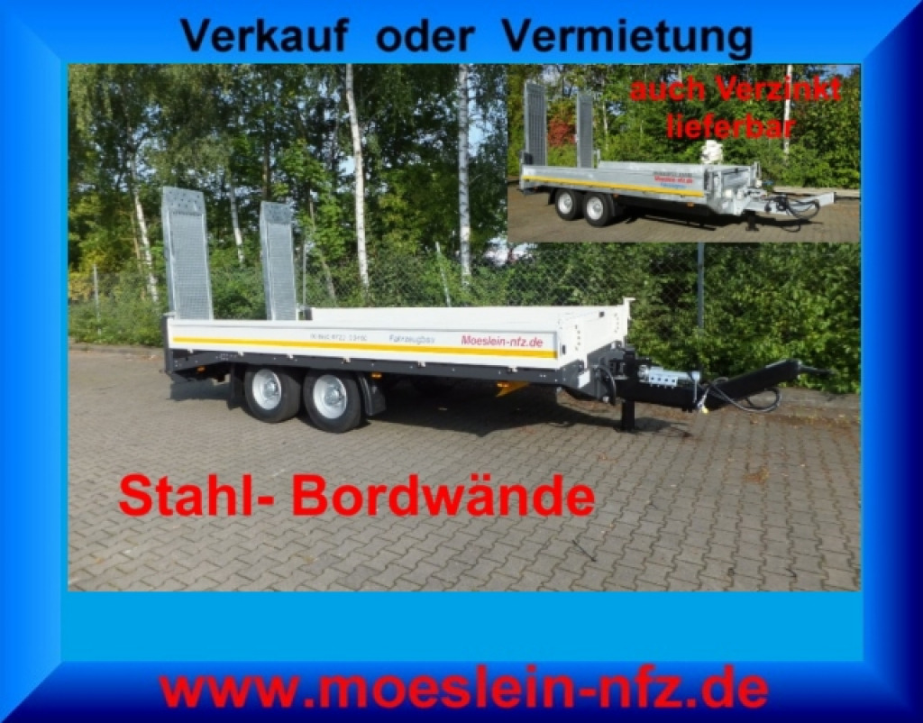 Möslein TTT 11- 6,28 Weiß Neuer Tandemtieflader - Low loader trailer: picture 1 Möslein TTT 11- 6,28 Weiß Neuer Tandemtieflader - Low loader trailer: picture 1