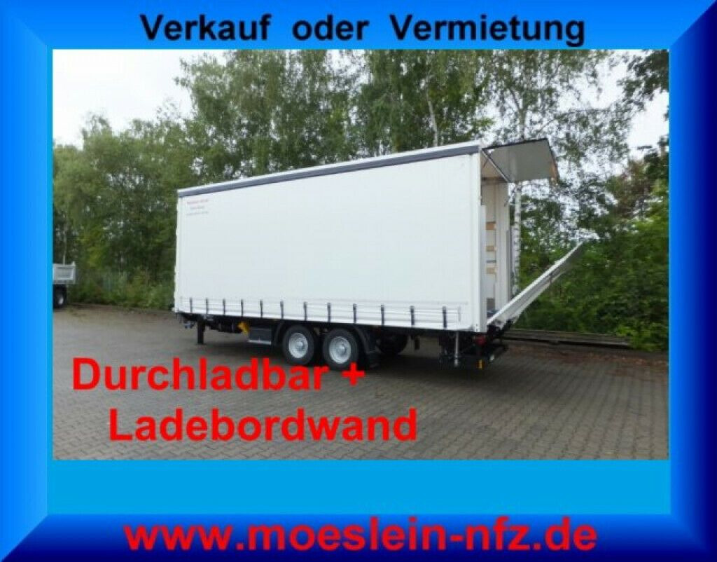 Möslein neuer Planenanhänger, Ladebordwand + Durchladba - Curtainsider trailer: picture 1 Möslein neuer Planenanhänger, Ladebordwand + Durchladba - Curtainsider trailer: picture 1