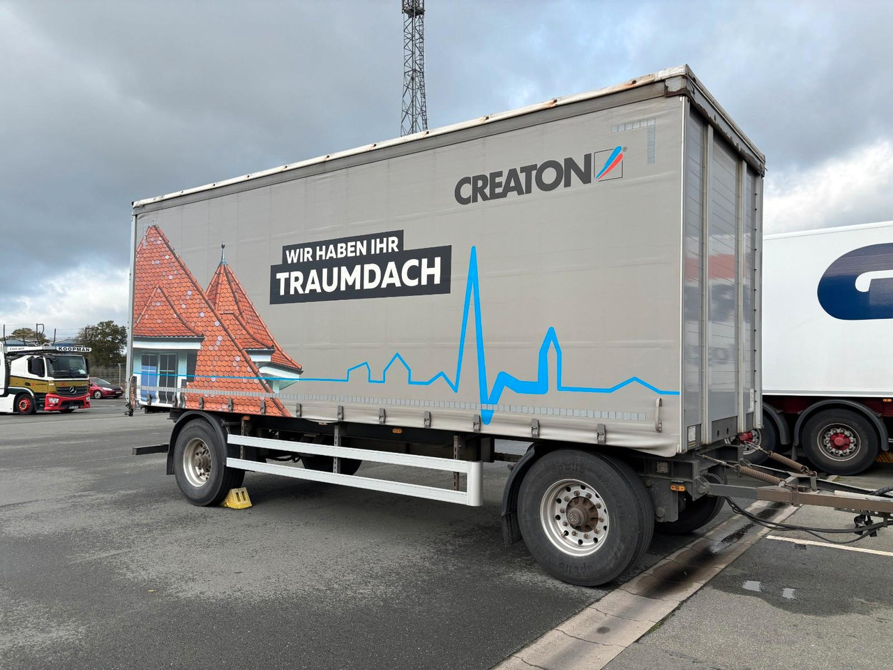 AZP18 Plane + Staplerhalterung - Curtainsider trailer: picture 1 AZP18 Plane + Staplerhalterung - Curtainsider trailer: picture 1