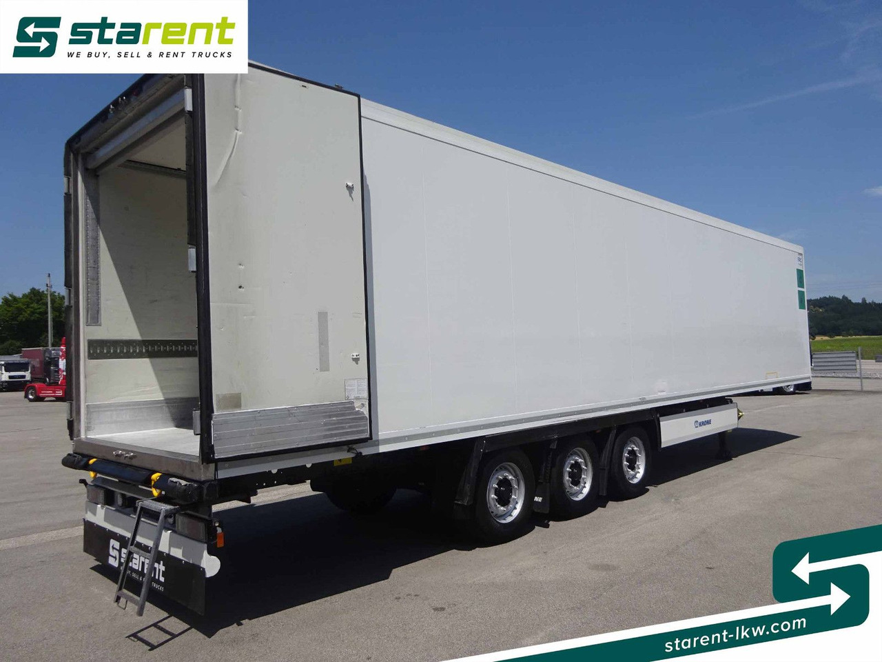 Closed box semi-trailer Krone Thermotrailer, Carrier Vector 1950, Doppelstock: picture 9