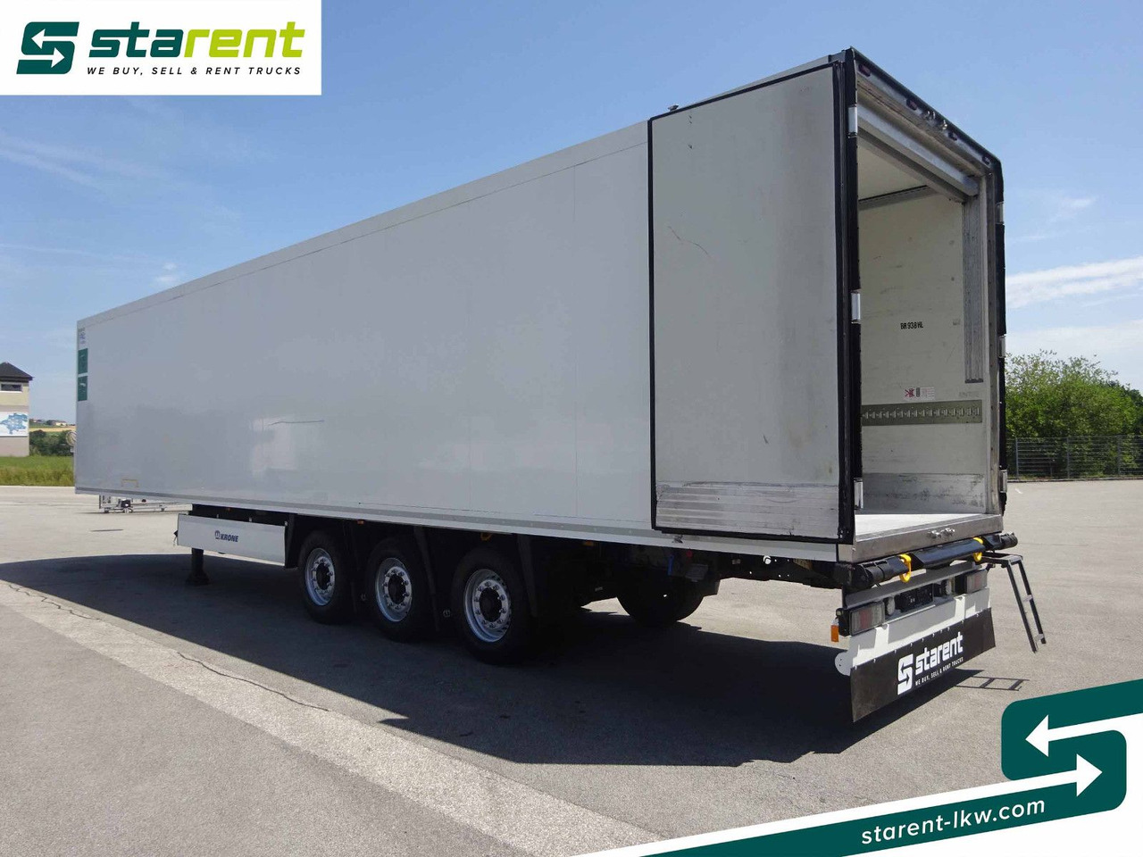 Closed box semi-trailer Krone Thermotrailer, Carrier Vector 1950, Doppelstock: picture 11