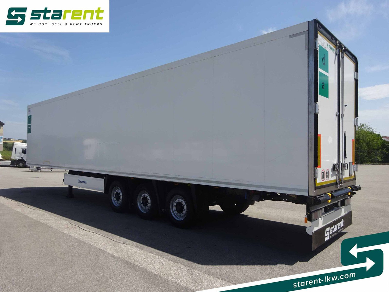 Closed box semi-trailer Krone Thermotrailer, Carrier Vector 1950, Doppelstock: picture 7