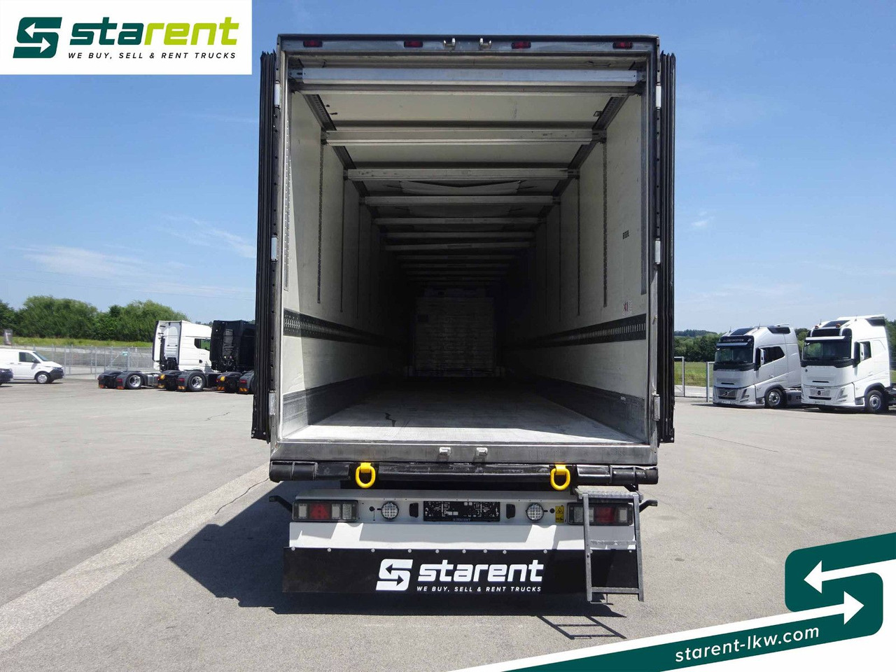 Closed box semi-trailer Krone Thermotrailer, Carrier Vector 1950, Doppelstock: picture 10