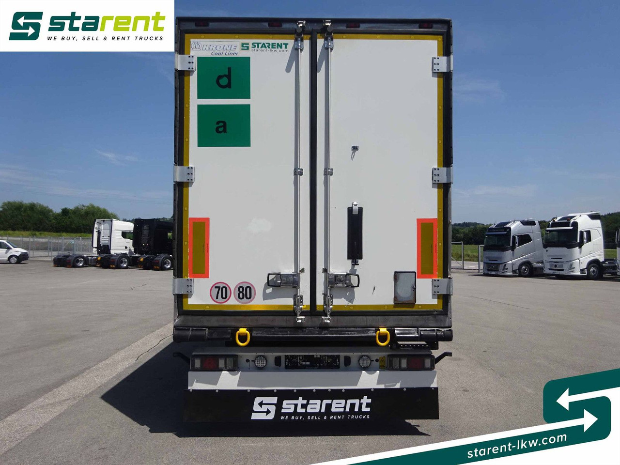 Closed box semi-trailer Krone Thermotrailer, Carrier Vector 1950, Doppelstock: picture 6