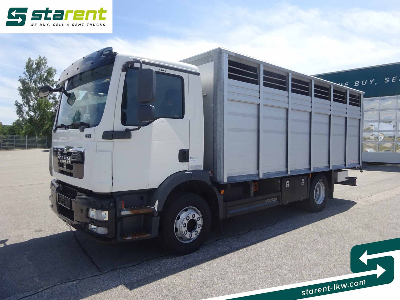 MAN TGM 15.290 Viehtransporter, Scheuwimmer Aufbau - Horse truck: picture 1 MAN TGM 15.290 Viehtransporter, Scheuwimmer Aufbau - Horse truck: picture 1