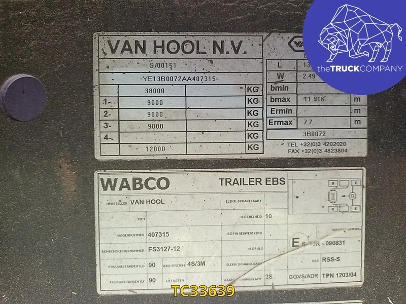 Van Hool - Closed box semi-trailer: picture 2 Van Hool - Closed box semi-trailer: picture 2