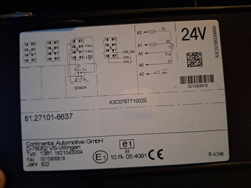 Container transporter/ Swap body truck MAN 26.510 TGX GX 6X2 INTARDER: picture 19 Container transporter/ Swap body truck MAN 26.510 TGX GX 6X2 INTARDER: picture 19