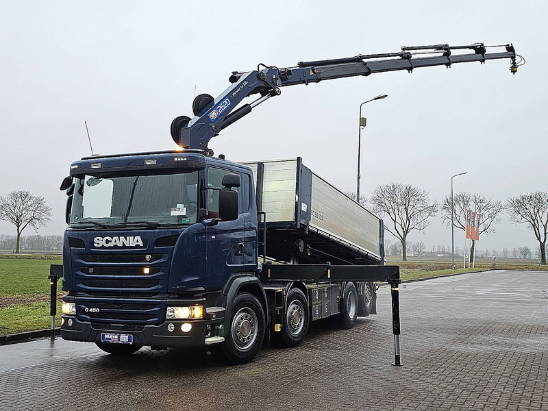 Scania G450 8X2*6 HMF 2620-K5 - Dropside/ Flatbed truck, Crane truck: picture 2 Scania G450 8X2*6 HMF 2620-K5 - Dropside/ Flatbed truck, Crane truck: picture 2