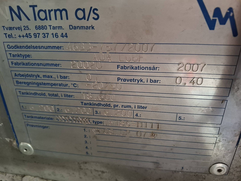 Tank truck Scania R480 6X4 WATER 18600 LTR: picture 17 Tank truck Scania R480 6X4 WATER 18600 LTR: picture 17