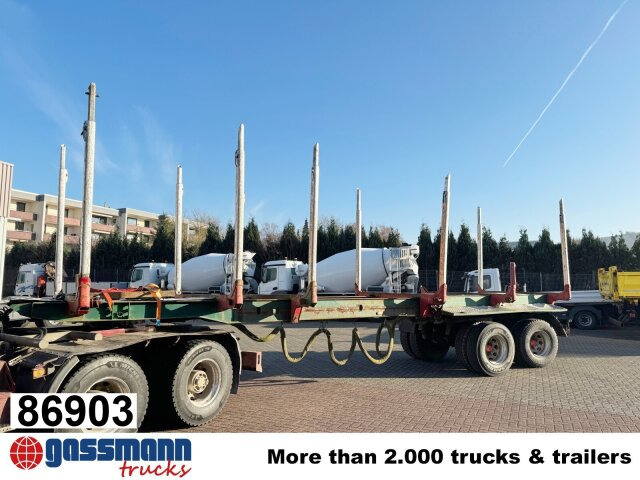 GLOGGER GSV 34, Lenk-/Liftachse, ausziehbar - Logging semi-trailer: picture 1 GLOGGER GSV 34, Lenk-/Liftachse, ausziehbar - Logging semi-trailer: picture 1