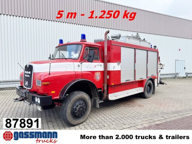 MAN 16.168 HAK 4x4, Seilwinde, Heckkran Hiab 650/1 - Fire truck: picture 1 MAN 16.168 HAK 4x4, Seilwinde, Heckkran Hiab 650/1 - Fire truck: picture 1