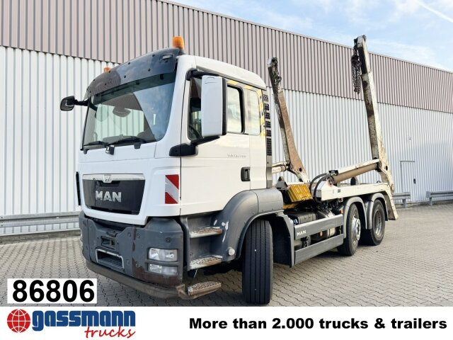 MAN TGS 26.400 6x2/4 BL mit Vorlauflenk-/liftachse, - Skip loader truck: picture 1 MAN TGS 26.400 6x2/4 BL mit Vorlauflenk-/liftachse, - Skip loader truck: picture 1