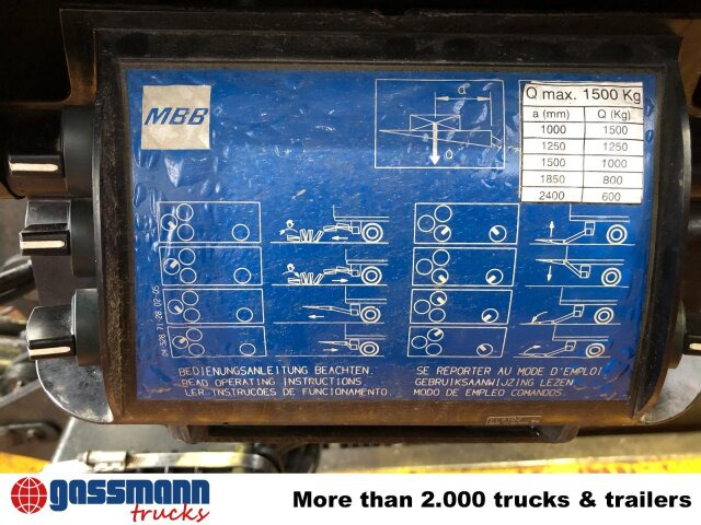 MBB 1500KUZF Ladebordwand unterfaltbar, 1,5t - Tail lift for Truck: picture 3 MBB 1500KUZF Ladebordwand unterfaltbar, 1,5t - Tail lift for Truck: picture 3
