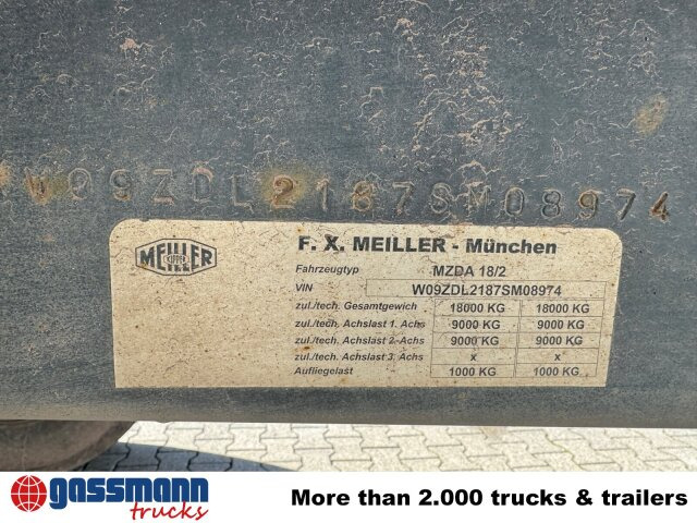 Meiller Meiller MZDA 18/2, geteilte Alu-Bordwände, ca. - Tipper trailer: picture 3 Meiller Meiller MZDA 18/2, geteilte Alu-Bordwände, ca. - Tipper trailer: picture 3