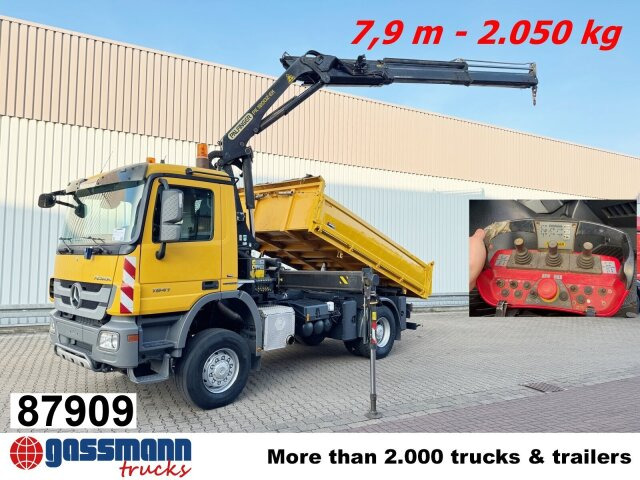 Mercedes-Benz Actros 1841 AK 4x4, EEV, Kran Palfinger - Tipper, Crane truck: picture 1 Mercedes-Benz Actros 1841 AK 4x4, EEV, Kran Palfinger - Tipper, Crane truck: picture 1