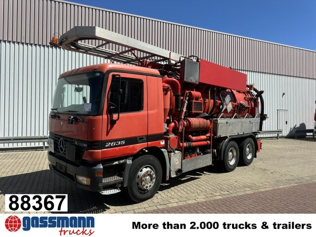 Mercedes-Benz Actros 2635 6x4, Kutschke Saug- und Spülwagen - Road sweeper: picture 1 Mercedes-Benz Actros 2635 6x4, Kutschke Saug- und Spülwagen - Road sweeper: picture 1