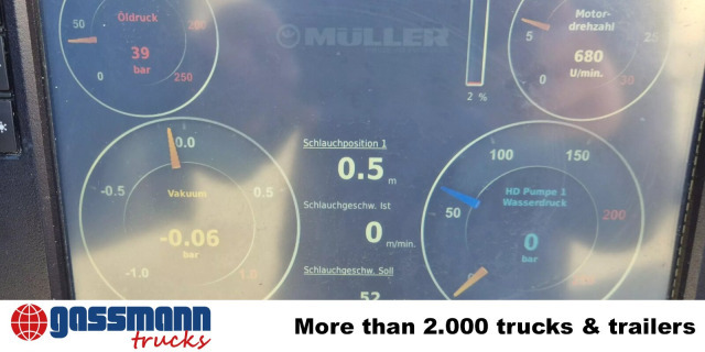 Mercedes-Benz Arocs 1843 L 4x2, Müller Canalmaster ca. 8m³, - Road sweeper: picture 2 Mercedes-Benz Arocs 1843 L 4x2, Müller Canalmaster ca. 8m³, - Road sweeper: picture 2