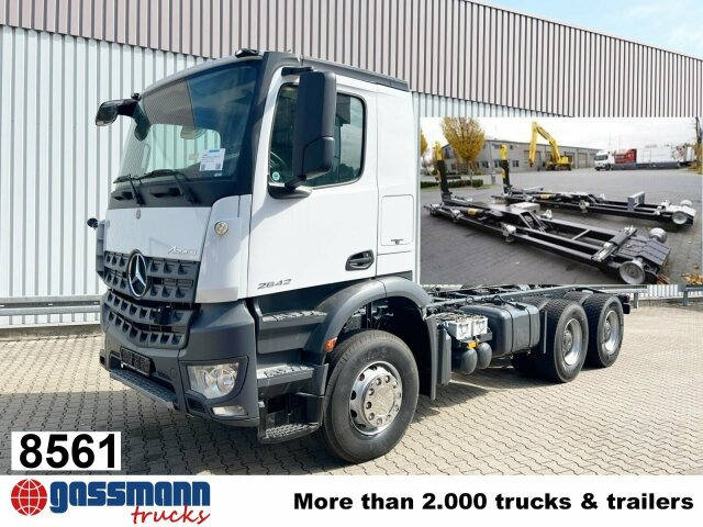 Mercedes-Benz Arocs 2642 K 6x4/33 , Retarder, Motorabtrieb - Hook lift truck: picture 1 Mercedes-Benz Arocs 2642 K 6x4/33 , Retarder, Motorabtrieb - Hook lift truck: picture 1