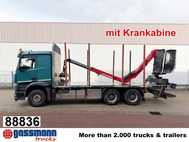 Mercedes-Benz Arocs 2648 6x4 mit Heckkran Epsilon M12Z83, - Logging truck, Crane truck: picture 1 Mercedes-Benz Arocs 2648 6x4 mit Heckkran Epsilon M12Z83, - Logging truck, Crane truck: picture 1