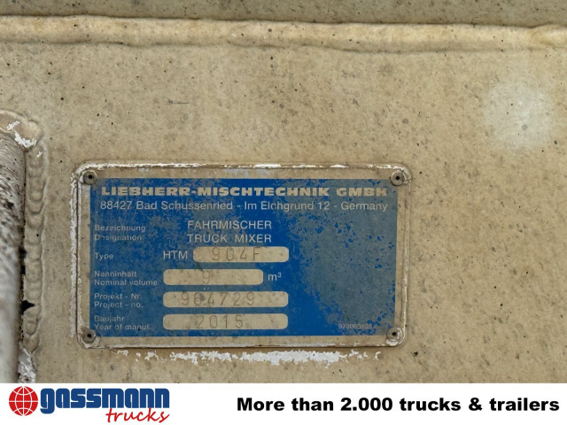 Mercedes-Benz Arocs 3240 8x4,Betonmischer Liebherr HTM 904F - Concrete mixer truck: picture 4 Mercedes-Benz Arocs 3240 8x4,Betonmischer Liebherr HTM 904F - Concrete mixer truck: picture 4
