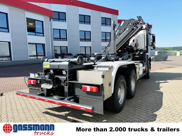 Hook lift truck, Crane truck Mercedes-Benz Arocs 3351 AK 6x6, Retarder, Navi, Grounder,: picture 13