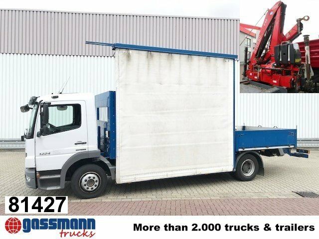 Mercedes-Benz Atego 1224 L 4x2 Glastransporter, gegen Aufpreis - Dropside/ Flatbed truck, Crane truck: picture 1 Mercedes-Benz Atego 1224 L 4x2 Glastransporter, gegen Aufpreis - Dropside/ Flatbed truck, Crane truck: picture 1