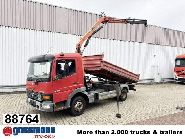 Mercedes-Benz Atego 818 K 4x2 mit Kran Palfinger PK 6500, 2x - Tipper, Crane truck: picture 1 Mercedes-Benz Atego 818 K 4x2 mit Kran Palfinger PK 6500, 2x - Tipper, Crane truck: picture 1