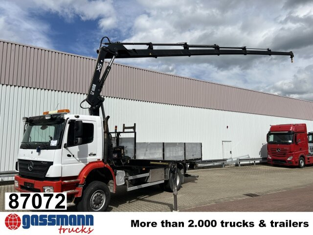 Mercedes-Benz Axor 1828 A 4x4 mit Kran Hiab XS 166 E-5 - Dropside/ Flatbed truck, Crane truck: picture 1 Mercedes-Benz Axor 1828 A 4x4 mit Kran Hiab XS 166 E-5 - Dropside/ Flatbed truck, Crane truck: picture 1