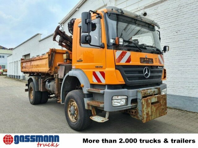 Tipper, Crane truck Mercedes-Benz Axor 1828 AK 4x4, Winterdienstausstattung, Kran: picture 8 Tipper, Crane truck Mercedes-Benz Axor 1828 AK 4x4, Winterdienstausstattung, Kran: picture 8