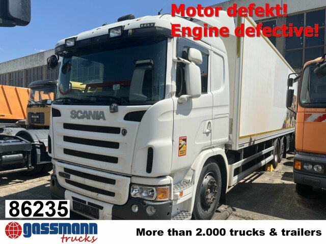 Scania G420 6x2, Liftachse, Hiab LBW, Motor defekt! - Box truck: picture 1 Scania G420 6x2, Liftachse, Hiab LBW, Motor defekt! - Box truck: picture 1