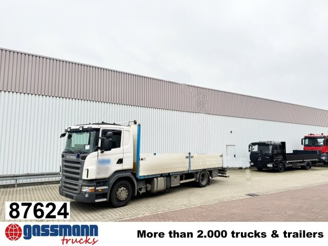Scania R380 DB 4x2 MNA, Platz für Heckkran, 2x AHK - Dropside/ Flatbed truck: picture 1 Scania R380 DB 4x2 MNA, Platz für Heckkran, 2x AHK - Dropside/ Flatbed truck: picture 1