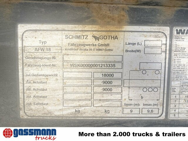Schmitz Cargobull AWF 18 - Container transporter/ Swap body trailer: picture 5 Schmitz Cargobull AWF 18 - Container transporter/ Swap body trailer: picture 5