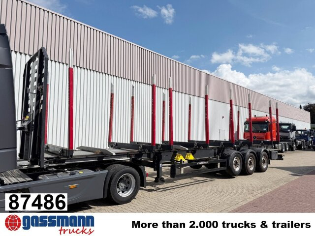 Schwarzmüller 3-Achs Holzauflieger, Liftachse, MEHRFACH - Logging semi-trailer: picture 1 Schwarzmüller 3-Achs Holzauflieger, Liftachse, MEHRFACH - Logging semi-trailer: picture 1