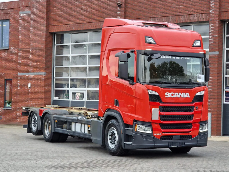 Scania R500 NGS 6x2 - BDF - Retarder - 4.95 WB - Full air - Fridge - Navi - Led - Container transporter/ Swap body truck: picture 1 Scania R500 NGS 6x2 - BDF - Retarder - 4.95 WB - Full air - Fridge - Navi - Led - Container transporter/ Swap body truck: picture 1