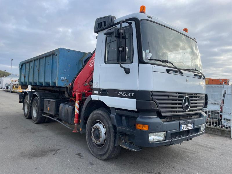 Mercedes Actros 2631 - Hook lift truck, Crane truck: picture 1 Mercedes Actros 2631 - Hook lift truck, Crane truck: picture 1