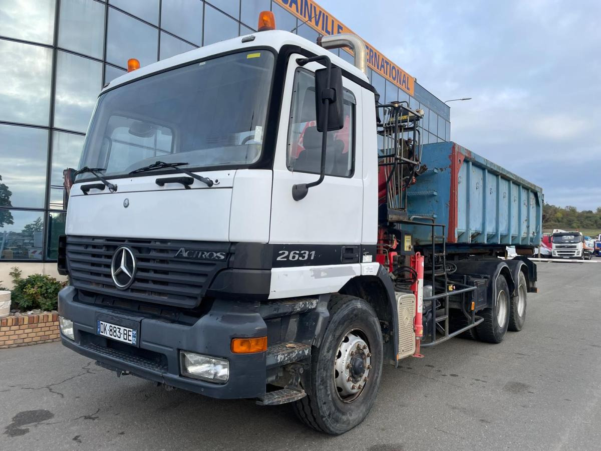 Mercedes Actros 2631 - Hook lift truck, Crane truck: picture 2 Mercedes Actros 2631 - Hook lift truck, Crane truck: picture 2