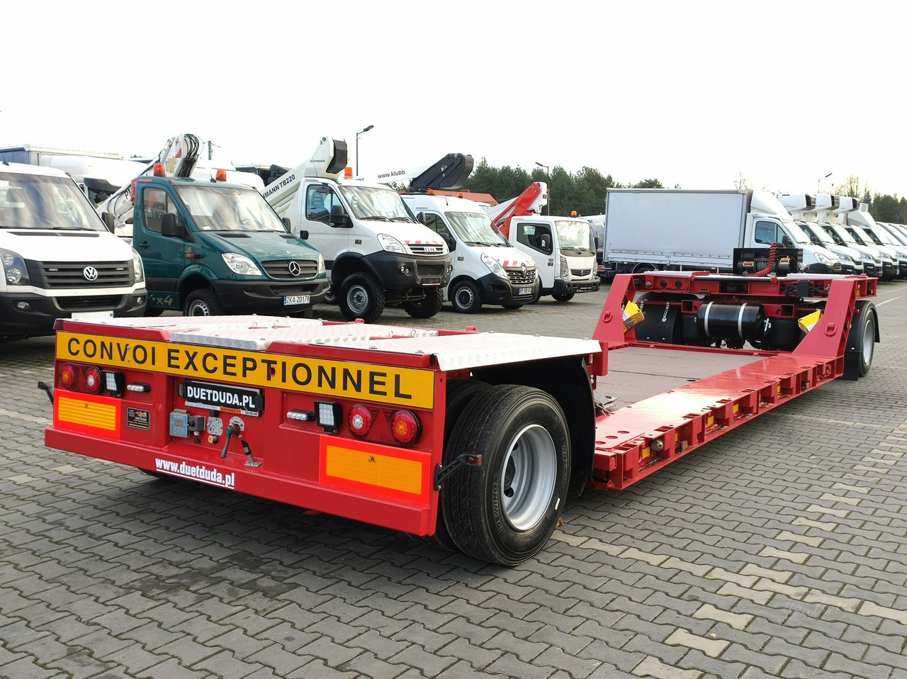 Low loader semi-trailer EMTECH 2 osiowa PCN 18 TIEFBETT Zagłębiana Rozciągana Oś Skrętna UNIKAT: picture 30